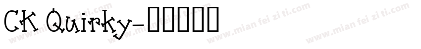 CK Quirky字体转换